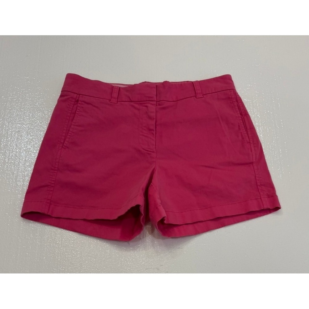 Women's J Crew Classic Size 4 Pink Chino Preppy Barbie Pink Shorts
